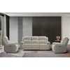 Set Recliner Electric Orso 3RR+2RR+1R, Canapea 3RR - 226x94x104 cm, Canapea 2R - 197x98x104  h cm, Fotoliu 1R - 106x96x104 cm, - Stofa/Microfibra - Beige picture - 1
