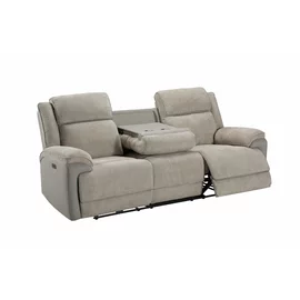 Set Recliner Electric Orso 3RR+2RR+1R, Canapea 3RR - 226x94x104 cm, Canapea 2R - 197x98x104  h cm, Fotoliu 1R - 106x96x104 cm, - Stofa/Microfibra - Beige
