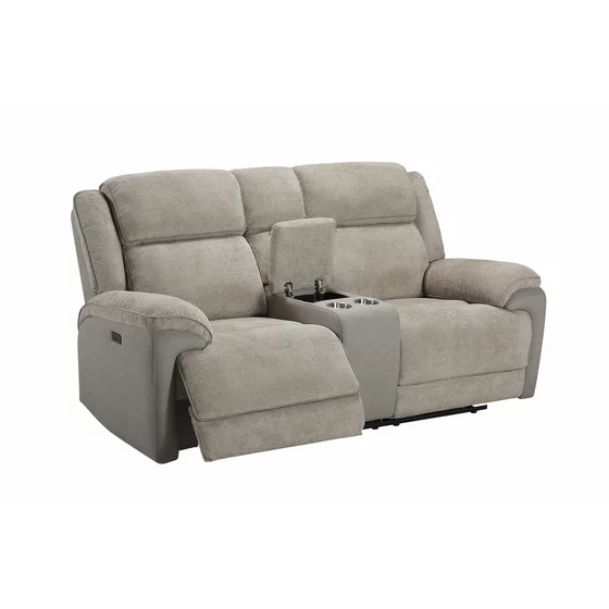Set Recliner Electric Orso 3RR+2RR+1R, Canapea 3RR - 226x94x104 cm, Canapea 2R - 197x98x104  h cm, Fotoliu 1R - 106x96x104 cm, - Stofa/Microfibra - Beige picture - 10