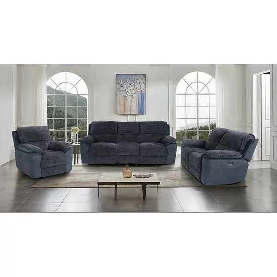 Set Recliner Electric Rodos 9213 3L+2L+1L, 226x99x99 cm, Stofa, Gri picture - 1