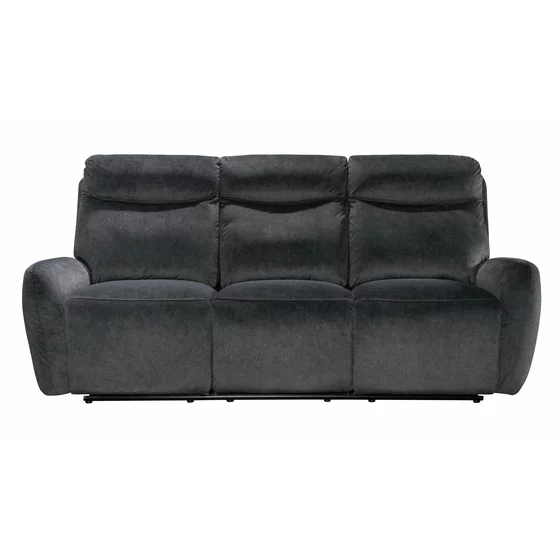 Set Recliner Spencer 3R+1R+1R, Canapea 3R - 212x99x100 h cm, Fotoliu - 95x99x100 cm, Stofa, Gri Inchis picture - 2