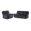 Set Recliner Spencer 3R+2R, Canapea 3R - 212x99x100 h cm, Canapea 2R - 153x99x100 cm, Stofa, Gri Inchis picture - 1