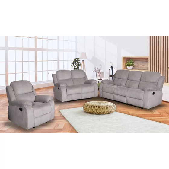 Set Recliner Tosca 3L+2L+1L, 208x100x94 cm, Beige picture - 1