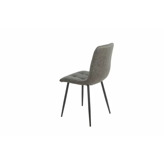 Set 4 Scaune Fulop, 45x53.5x89.5 cm, Metal/Microfibra, Gri picture - 5