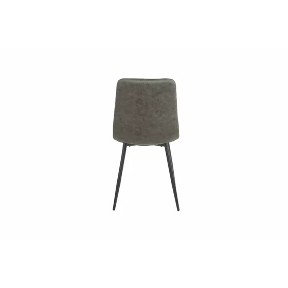 Set 4 Scaune Fulop, 45x53.5x89.5 cm, Metal/Microfibra, Gri picture - 6