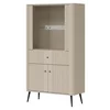 Vitrina Dubla, Larnaca VG07, 4 Usi + Sertar, 90x40x160 h cm, Pal Melaminat/MDF - Casmir picture - 2