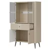 Vitrina Dubla, Larnaca VG07, 4 Usi + Sertar, 90x40x160 h cm, Pal Melaminat/MDF - Casmir picture - 3