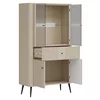 Vitrina Dubla, Larnaca VG07, 4 Usi + Sertar, 90x40x160 h cm, Pal Melaminat/MDF - Casmir picture - 6