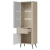 Vitrina Larnaca VG08, 2 Usi + Sertar, 67.5x40x197 h cm, Pal Melaminat/MDF - Casmir picture - 3