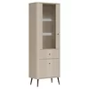 Vitrina Larnaca VG08, 2 Usi + Sertar, 67.5x40x197 h cm, Pal Melaminat/MDF - Casmir picture - 5