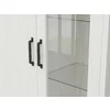 Vitrina Loksa, 102x43x201 cm, Pal Melaminat, Pin Alb/Stejar Gradson picture - 3