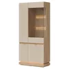 Vitrina Milton ML06, 88.5x40.5x193.5 h cm, Pal Melaminat/MDF, Stejar Cremona/Casmir picture - 1