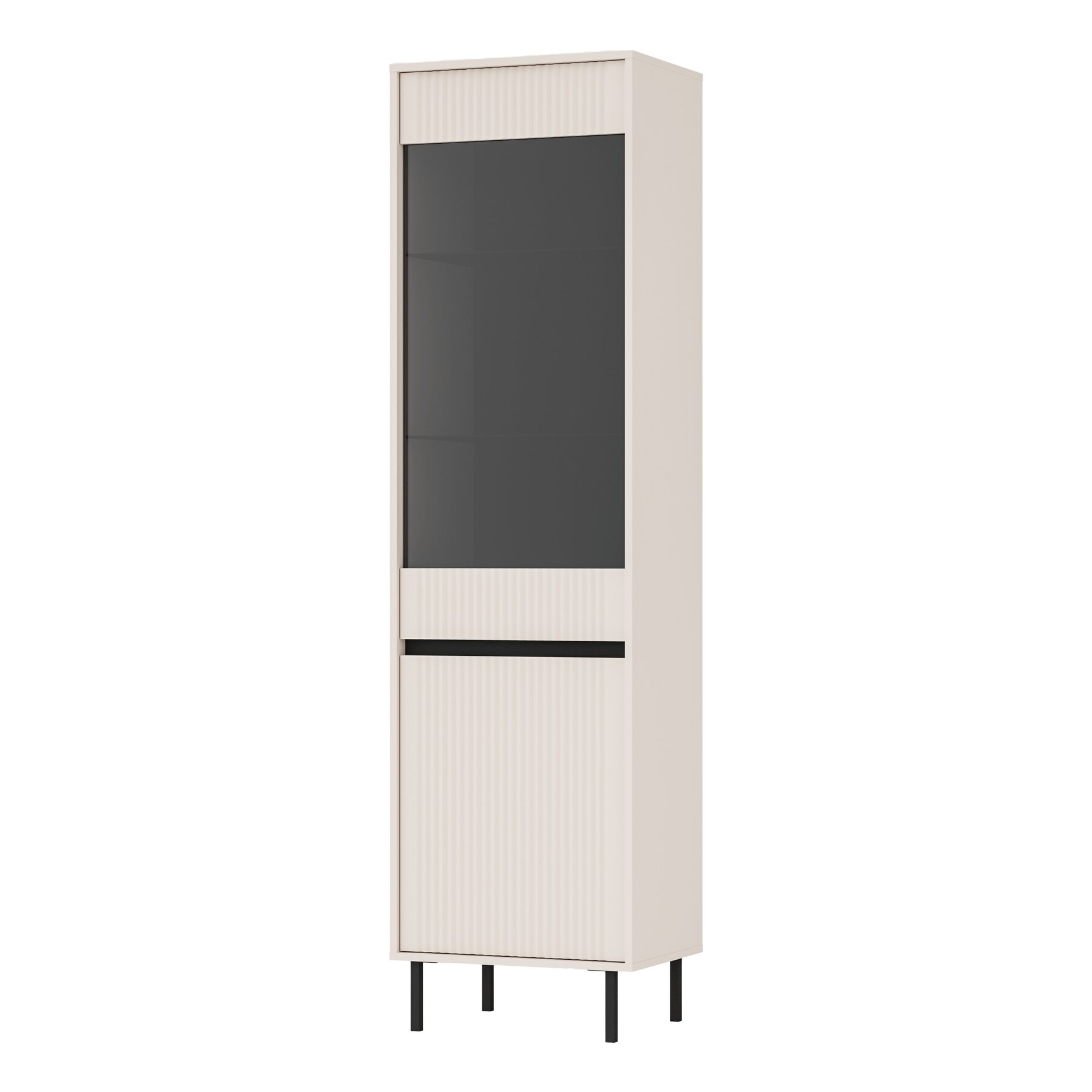 Vitrina Osaka, 2F-101, 55.8x40x205 cm, Pal Melaminat/MDF Frezat