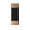 Vitrina Rogan W1, 60x40x182 cm, Negru/Stejar Wotan picture - 6