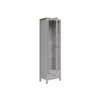 Vitrina Salga, Usa + Sertar, 59.x5x40.5x202.5 cm, Pal Melaminat, Gri Arctic/Stejar Artisan picture - 4