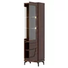 Vitrina Vero 2 Usi VR06 - Dreapta, 54.5x38.5x198 h cm, Pal Melaminat/MDF, Nuc Inchis picture - 3