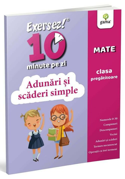 Adunari si scaderi simple • clasa pregatitoare