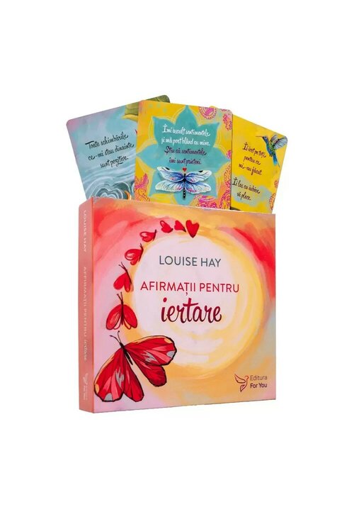 Afirmatii pentru iertare - Louise Hay - Set de cartoline si carte