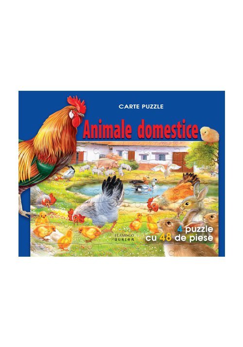 Animale domestice carte puzzle