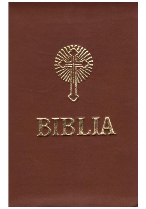 Biblia sau Sfanta Scriptura - Coperti din piele cu fermoar, aurie, format A5