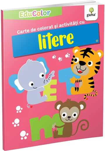Carte de colorat și activități cu litere