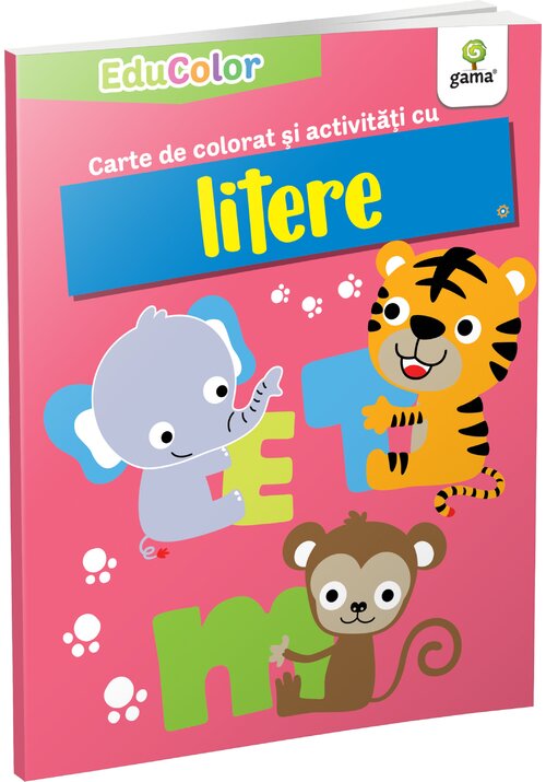 Carte de colorat și activități cu litere