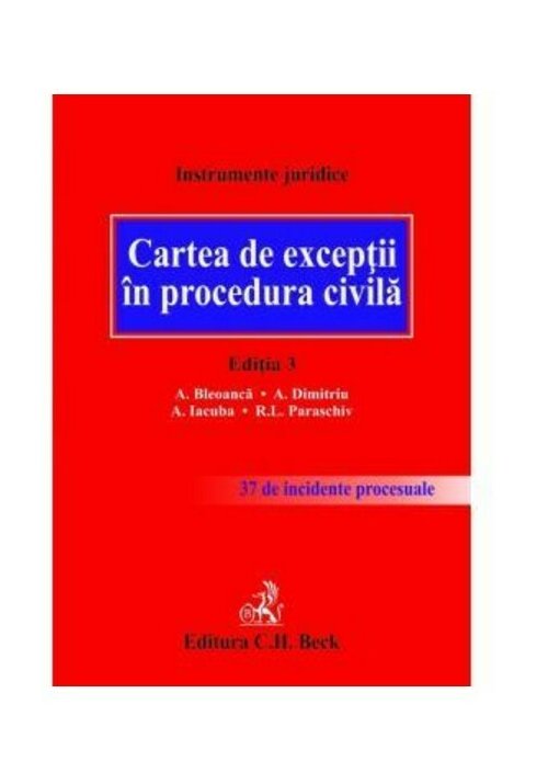 Cartea de exceptii in procedura civila