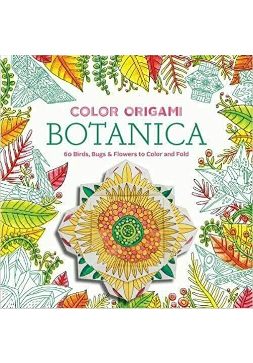 Color origami: botanica (adult coloring book)