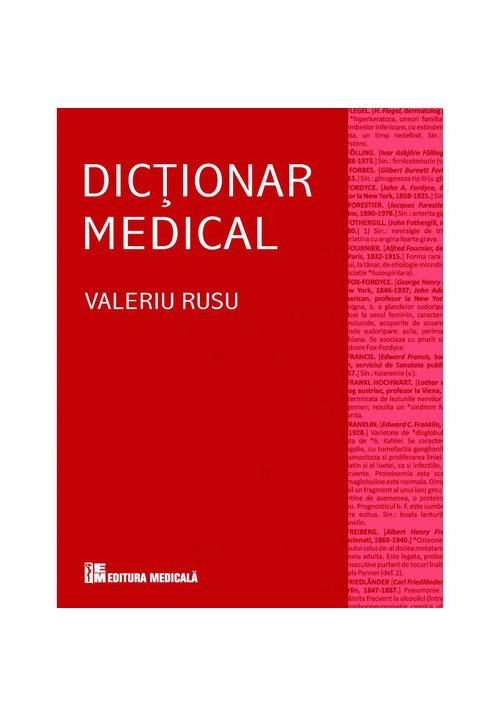 Dicţionar medical, ediţia a iv-a revizuită şi adăugită