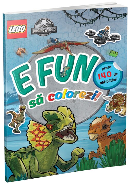 E fun sa colorezi - Jurassic World (carte de colorat cu abtibilduri)