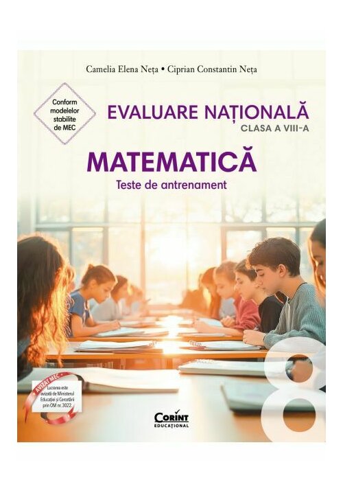 Evaluare nationala 2026. Matematica. Teste de antrenament - clasa a VIII-a