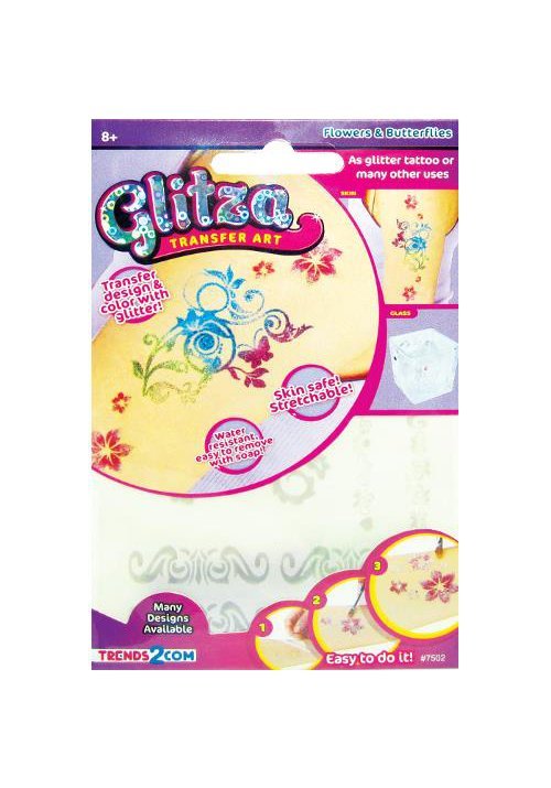 Glitza Tatuaj Flori si Fluturi in Folie
