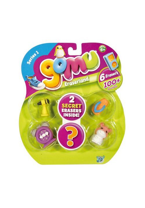 Gomu 6 Radiere pe Blister