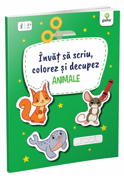 Invat sa scriu colorez si decupez • Animale