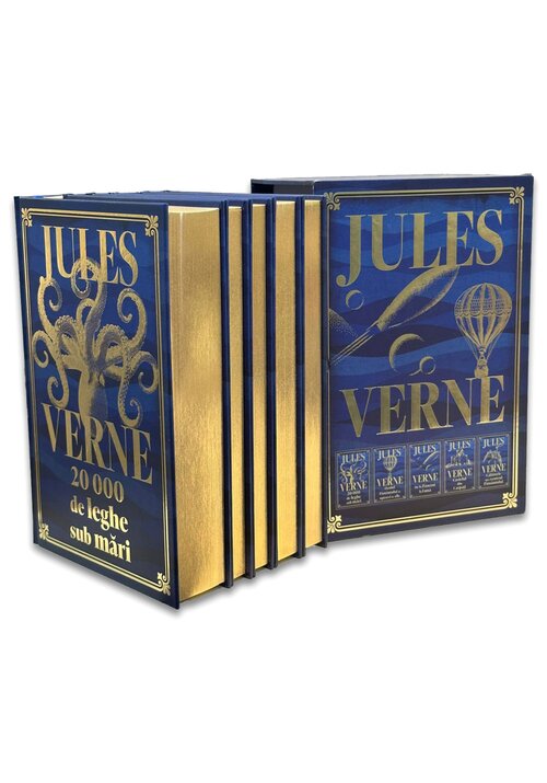 Jules Verne: Pachet de 5 Carti in Cutie Speciala - Editie de colectie