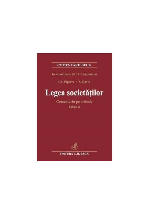 Legea societatilor. Comentariu pe articole