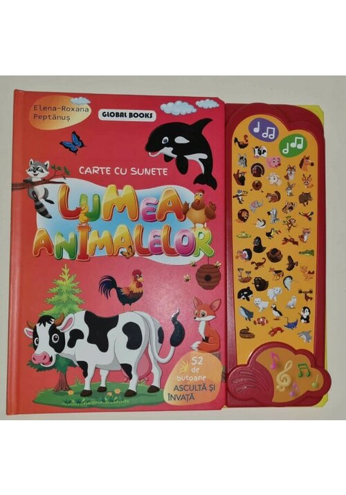 Lumea Animalelor-carte cu 52 de sunete