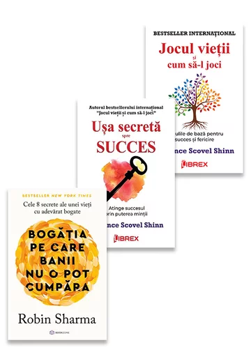 Pachet Bogatia incepe in minte. Set 3 carti