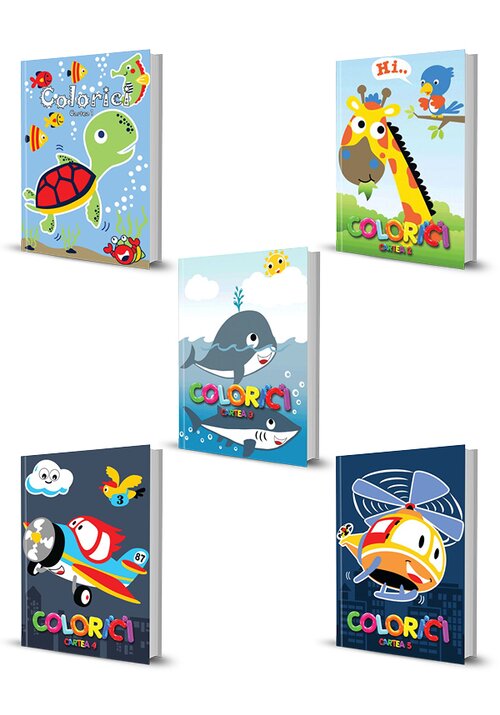 Pachet colorici. set 5 carti. vol 1 - 5