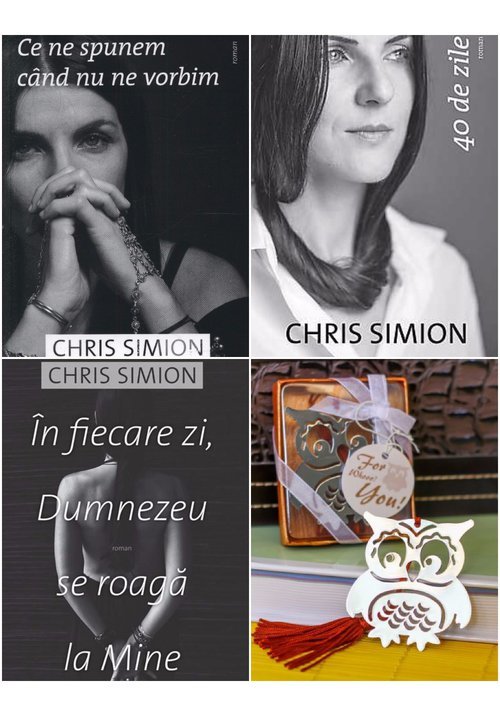Pachet de autor chris simion 3 volume + semn de carte