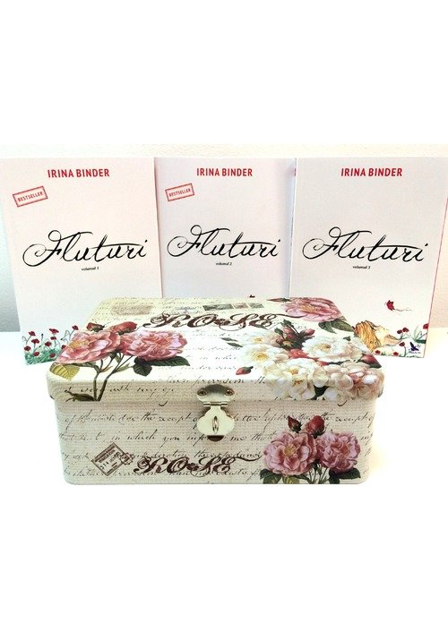 Pachet: fluturi 3 volume + cutie metalica + semn de carte