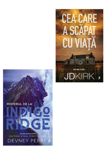 Pachet Misterul de la Indigo Ridge + Cea care a scapat cu viata. Set 2 carti