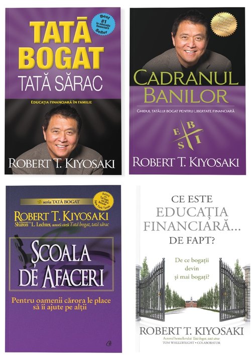 Pachet tata bogat - scoala de afaceri, set 4 carti