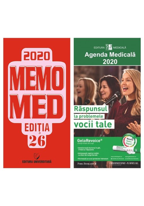 Pachetul complet al Farmacistului: MemoMed 2020 si Agenda Medicala 2020
