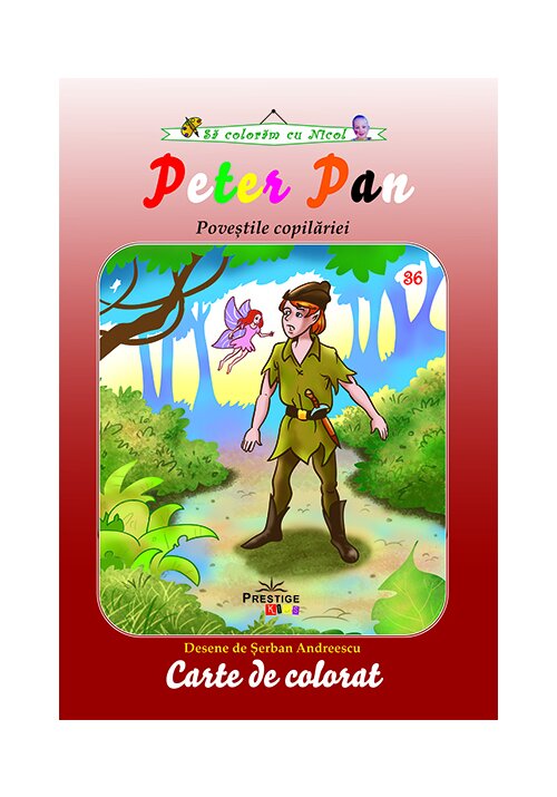 Peter Pan - carte de colorat