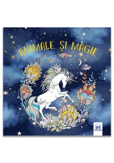 Animale si magie - Carte de colorat