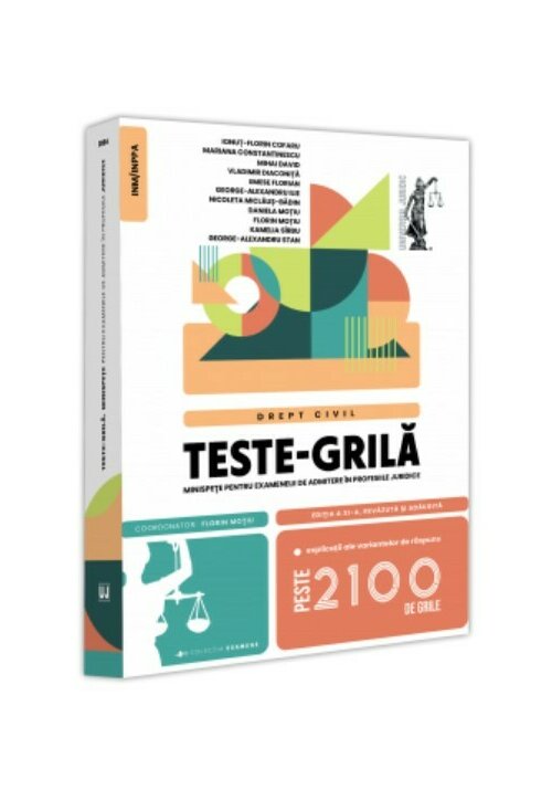 Teste-grila, minispete pentru examenele de admitere in profesiile juridice. Drept civil - 2024