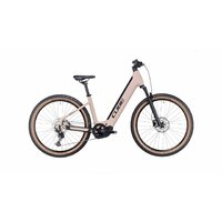 Bicicleta Electrica E-BIKE CUBE REACTION HYBRID PRO 625 EASY ENTRY Blushrose Silver 2023 cadru - roti 27.5