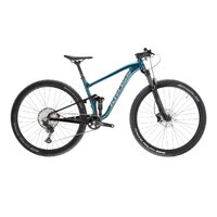 Bicicleta Full Suspension Kross Earth 2.0, 29 inch, turquoise / black / silver / glossy