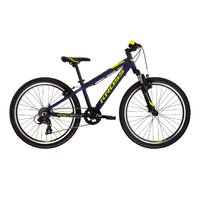 Bicicleta Kross Dust Jr. 1.0 M, roti 24 inch, navy blue / lime green / mat